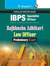 RGupta Ramesh IBPS (Specialist Officer) Rajbhasha Adhikari / Law Officer (Preliminary) Exam Guide English Medium